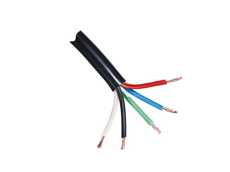 Kabel 5x1.5mm²  (1m) Sort Reel Billede 1