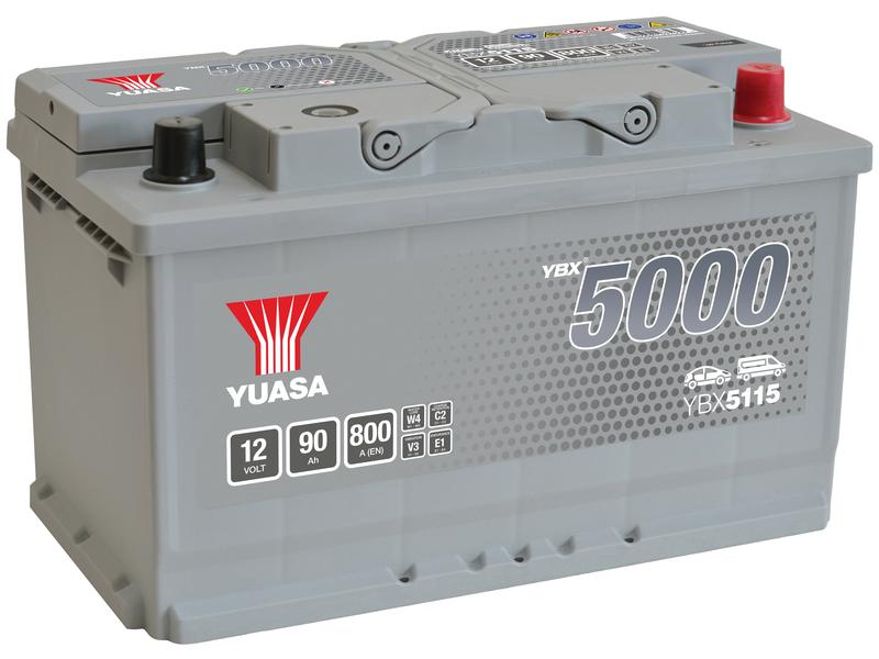 Yuasa YBX5115 12V 90Ah 800A High Performance SMF Battery Image 1