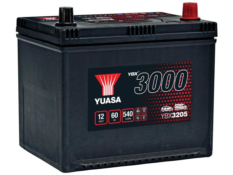 Yuasa YBX3205 12V 60Ah 540A SMF Battery Image 1