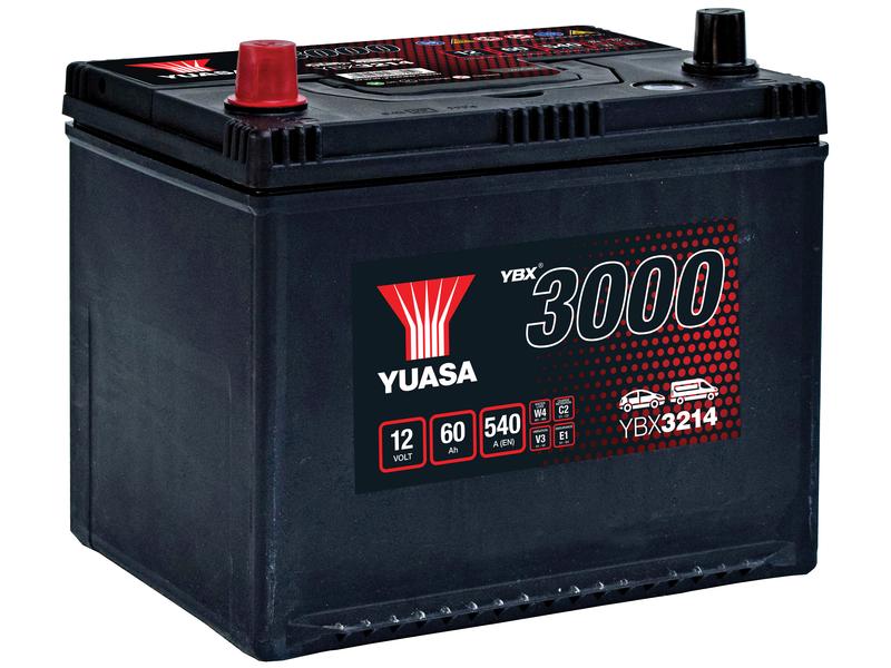 Yuasa YBX3214 12V 60Ah 540A SMF Battery Image 1