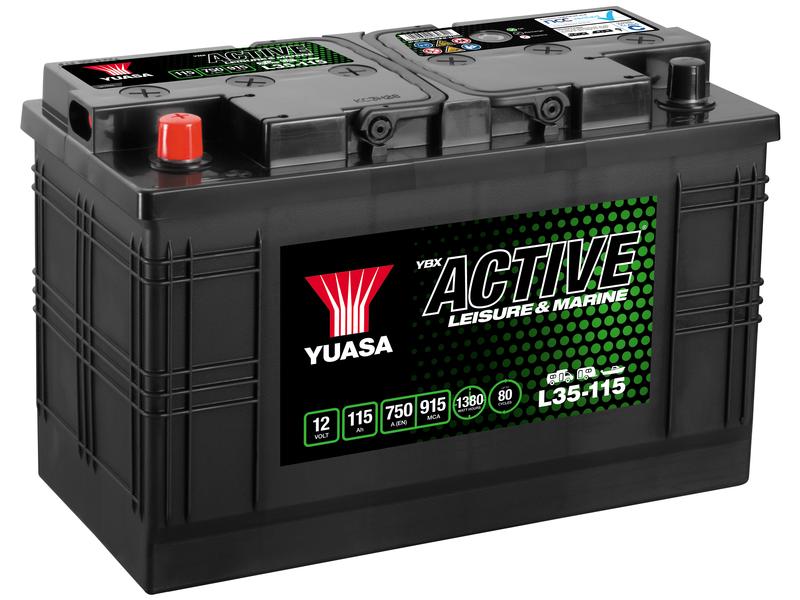 Yuasa L35-90 12V 90Ah 680A Active® Leisure & Marine Battery Image 1