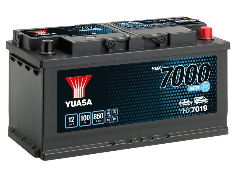 Yuasa YBX7019 12V 100Ah 850A Batterie EFB Start Stop Image 1