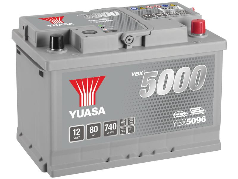 Yuasa YBX5096 12V 80Ah 740A Batterie High Performance SMF Image 1
