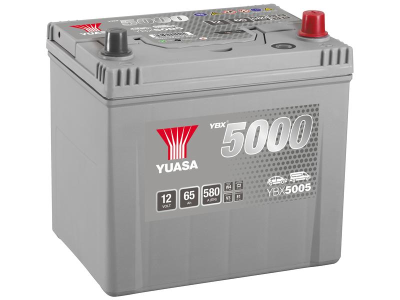Yuasa YBX5005 12V 65Ah 580A High Performance SMF Batteria Immagine 1