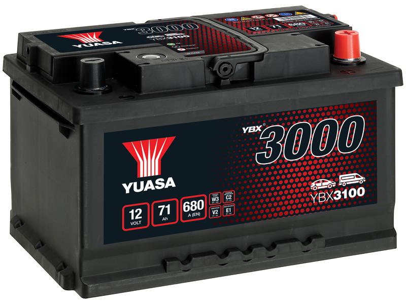 Yuasa YBX3100 12V 71Ah 680A SMF Batteria Immagine 1