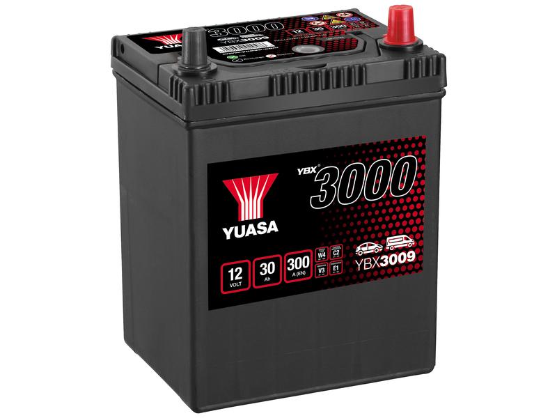 Yuasa YBX3009 12V 30Ah 300A SMF Batteria Immagine 1