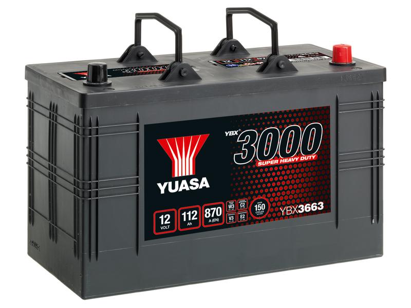 Yuasa YBX3663 12V 112Ah 870A Batteries Ultra-Résistante Image 1