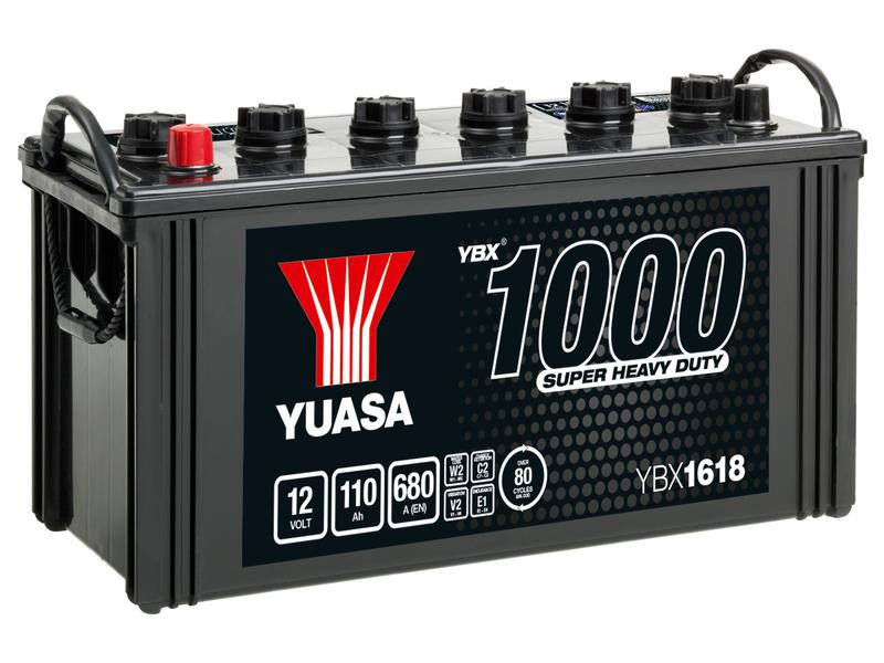 Yuasa YBX1618 12V 110Ah 680A Super Heavy Duty Batteria Immagine 1