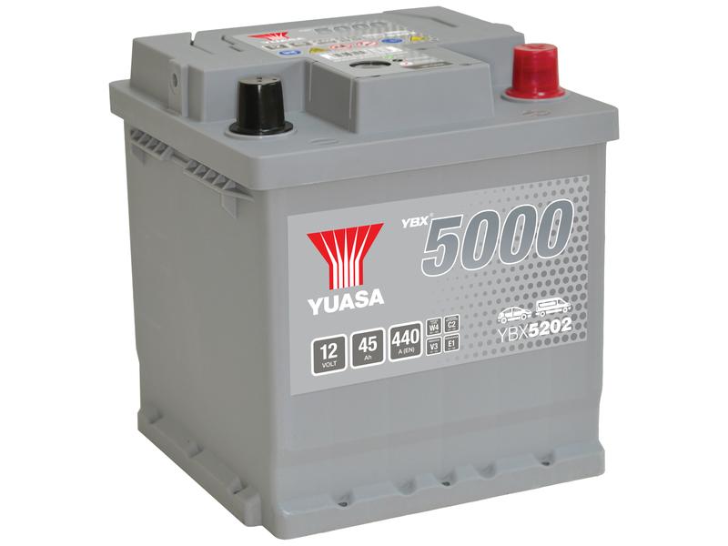Yuasa YBX5202 12V 45Ah 440A High Performance SMF Batería Imagen 1