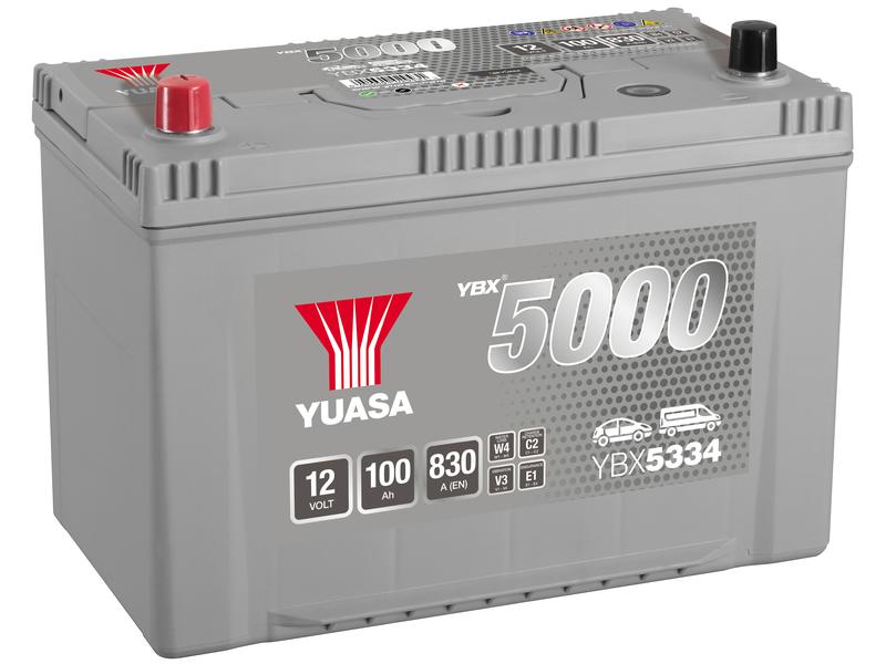 Yuasa YBX5334 12V 100Ah 830A High Performance SMF Batería Imagen 1