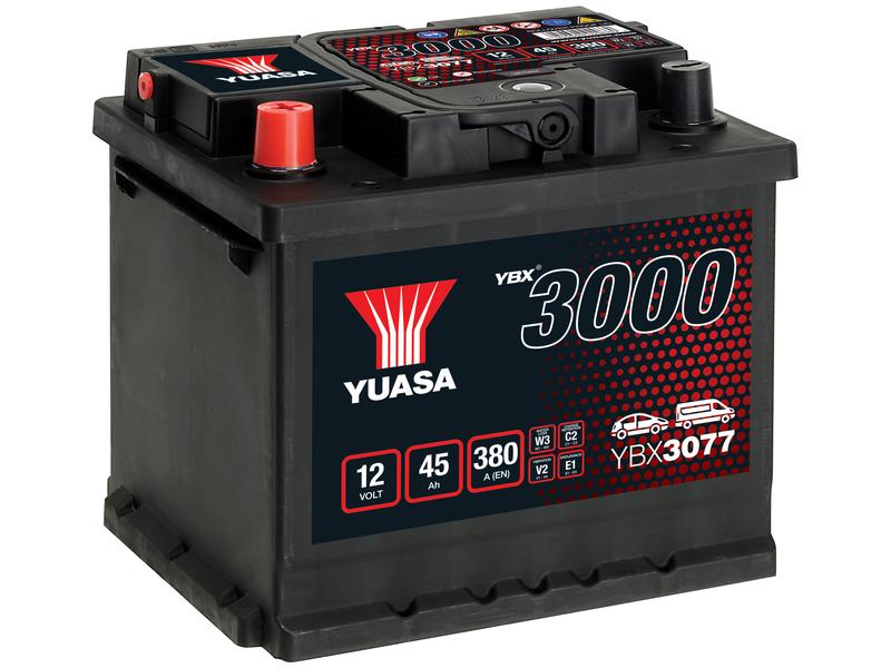 Yuasa YBX3077 12V 45Ah 380A SMF Batería Imagen 1