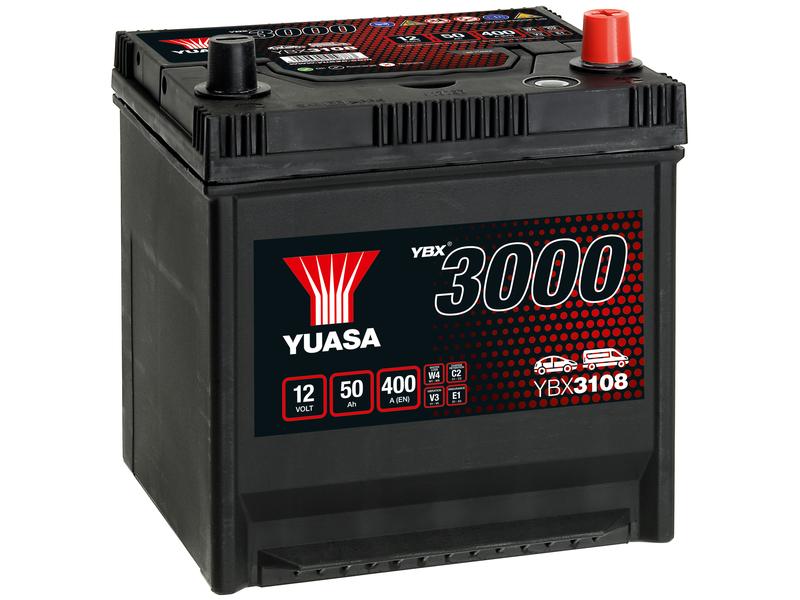 Yuasa YBX3108 12V 50Ah 400A SMF Pila Imagen 1