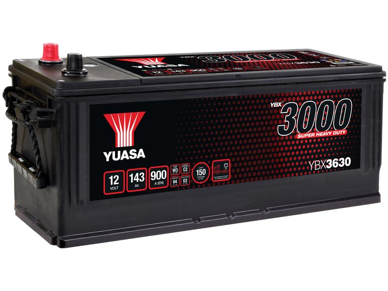 Yuasa YBX3630 12V 143Ah 900A Super Heavy Duty Batería Imagen 1