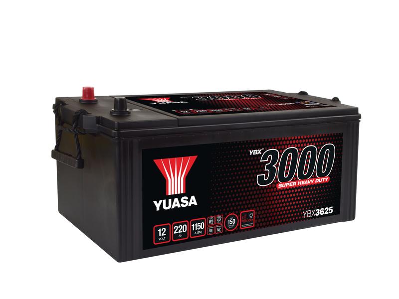 Yuasa YBX3625 12V 220Ah 1150A Super Heavy Duty Batería Imagen 1