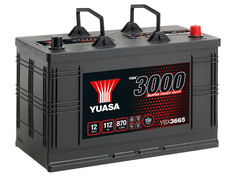 Yuasa YBX3665 12V 112Ah 870A Super Heavy Duty Batería Imagen 1