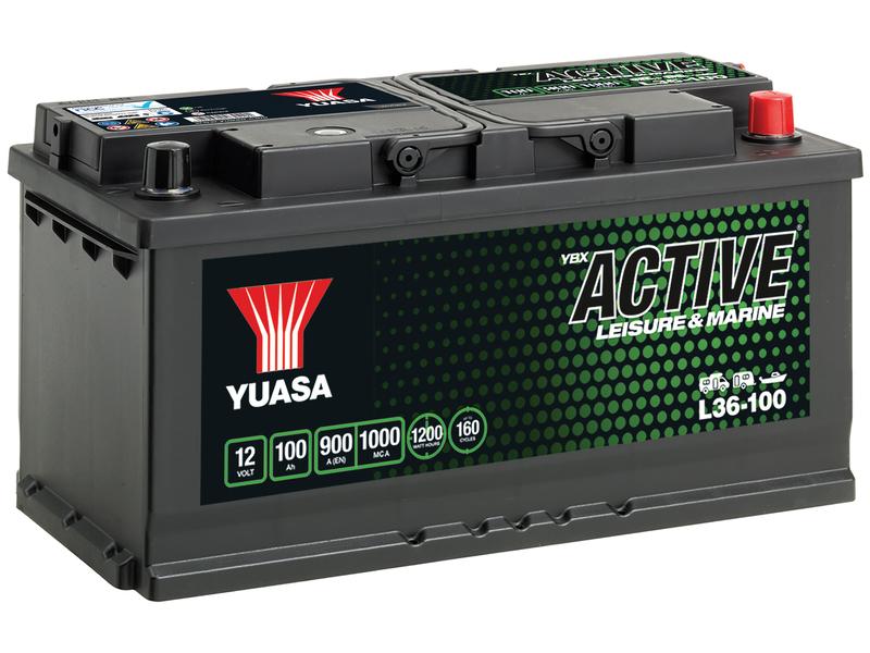 Yuasa L36-100 12V 100Ah 900A Active® Leisure & Marine Batería Imagen 1