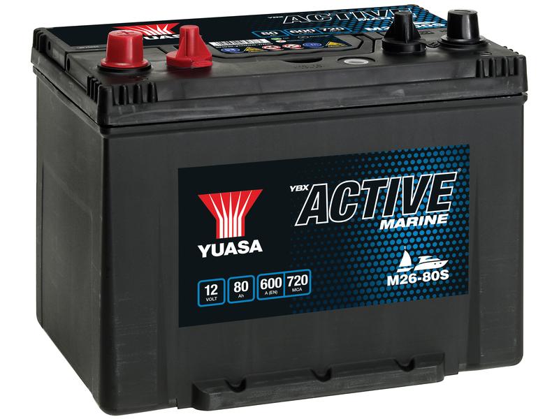 Yuasa M26-80S 12V 80Ah 600A Active® Marine Batterie Bild 1
