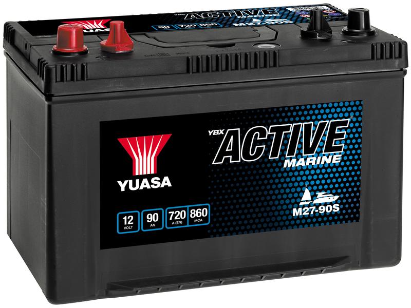 Yuasa M27-90S 12V 90Ah 720A Active® Marine Batterie Bild 1