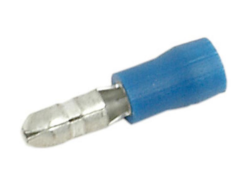 Pre Insulated Bullet Terminal, Standard Grip - Male, 4.0mm, Blue (1.5 - 2.5mm)