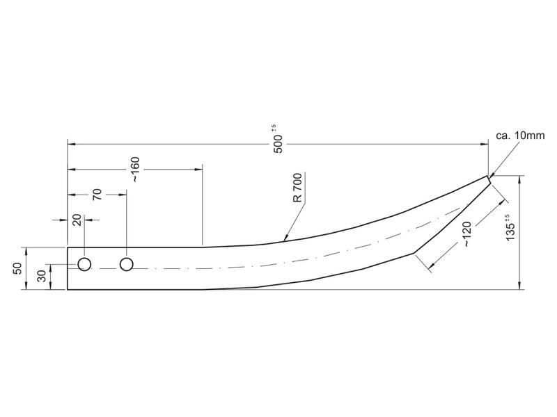 Ballenzinken Für Frontlader Frontladerzinken 680 Mm – Mit M22x1.5 Gewinde, Spitzes Profil, Für Traktor-Frontlader Traktor Frontlader Zinken