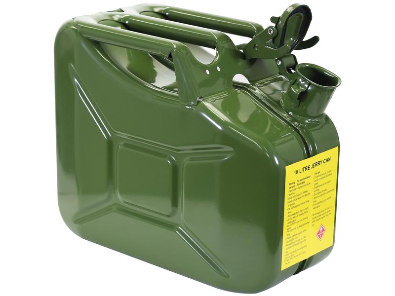 Metal Jerry Can Green 10 ltr(s) (Unleaded Petrol)