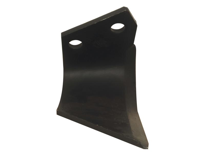 Rotavator Blade Curved LH 90x8mm Height: 170mm. Hole centres: 57mm. Hole Ø: 17mm. Replacement for Agram