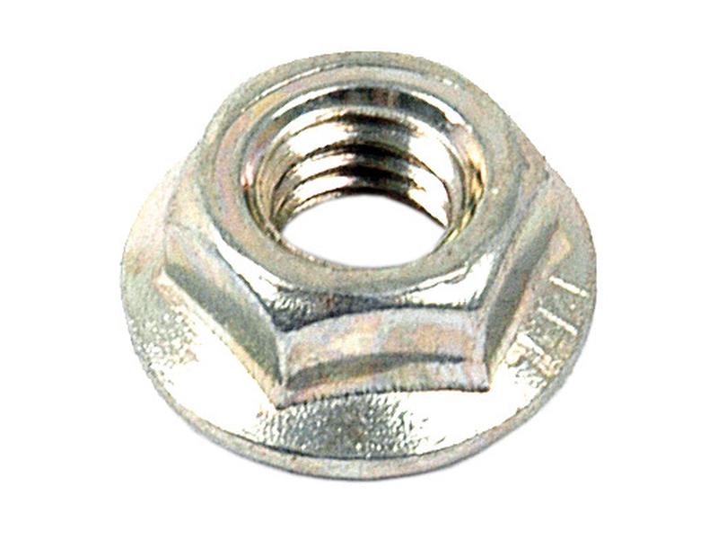 Metrinen laippamutteri, Koko mm: M6x1.00mm (DIN 934) Metrinen karkea