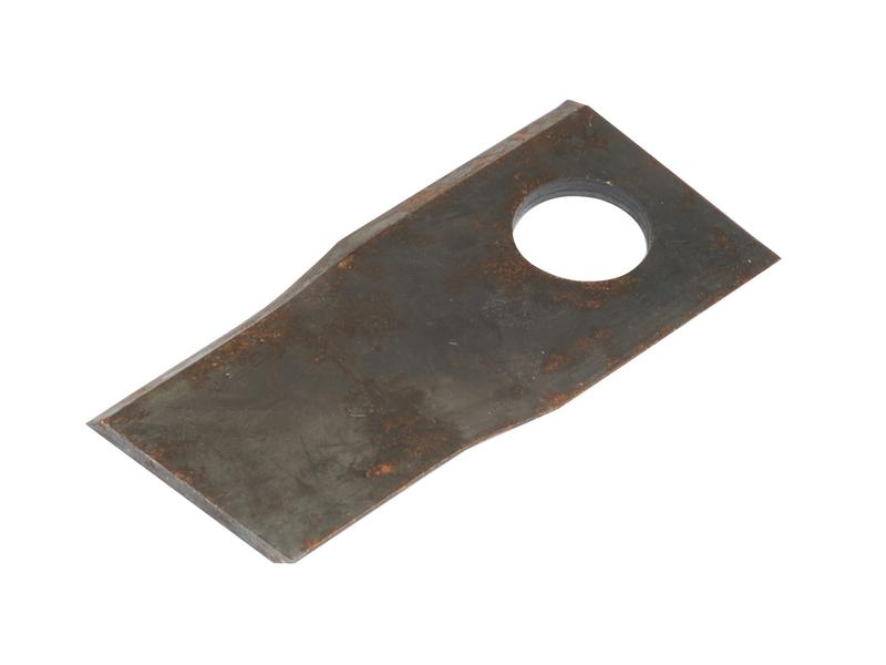 Mower Blade - Twisted blade, top edge sharp & parallel -  100 x 47x4mm - Hole Ø21mm  - RH -  Replacement for Pottinger