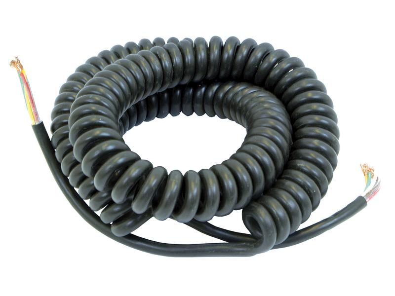 Elektrische kabel - 5 aderig, 0.5mm² Kabeldikte, Zwart (Lengte: 5M)