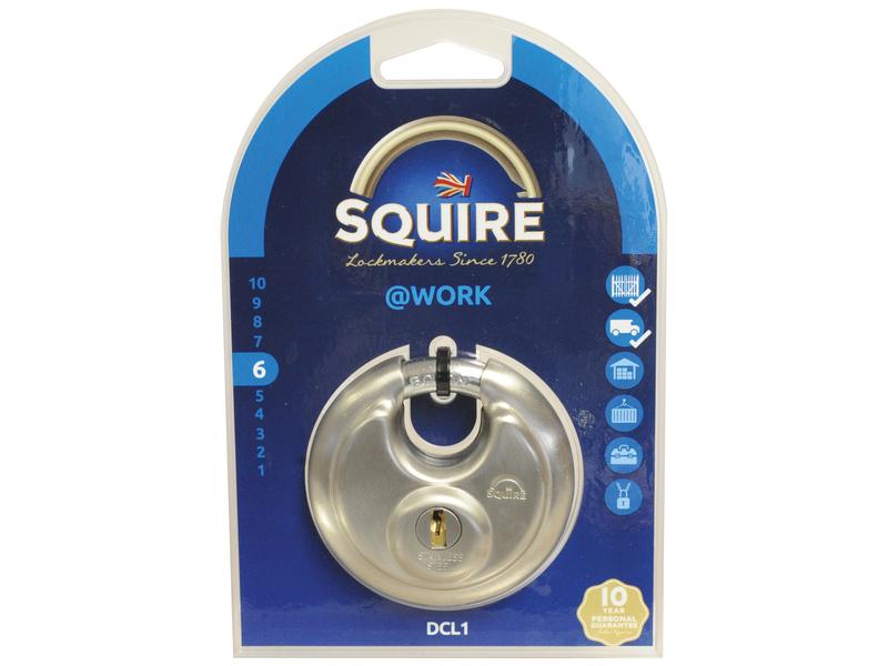 Squire Squire DCL Range Padlocks - Acero Inoxidable, Anchura del cuerpo: 70mm (Clasificación de seguridad: 6)