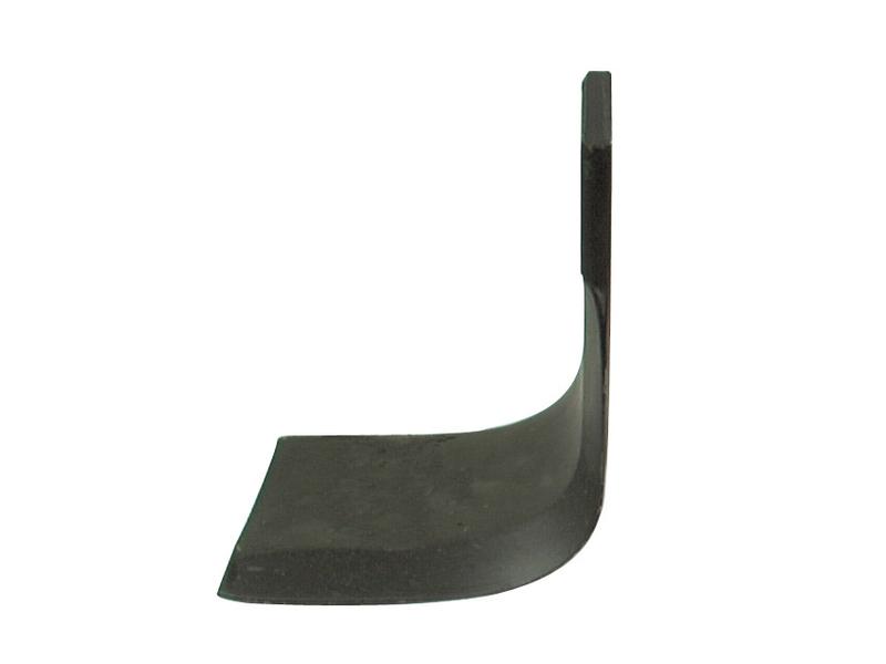 Rotavator Blade Square Type Blades LH 100x10mm Height: 202mm. Hole centres: 76mm. Hole Ø: 16.5mm. Replacement for Horsch, Howard