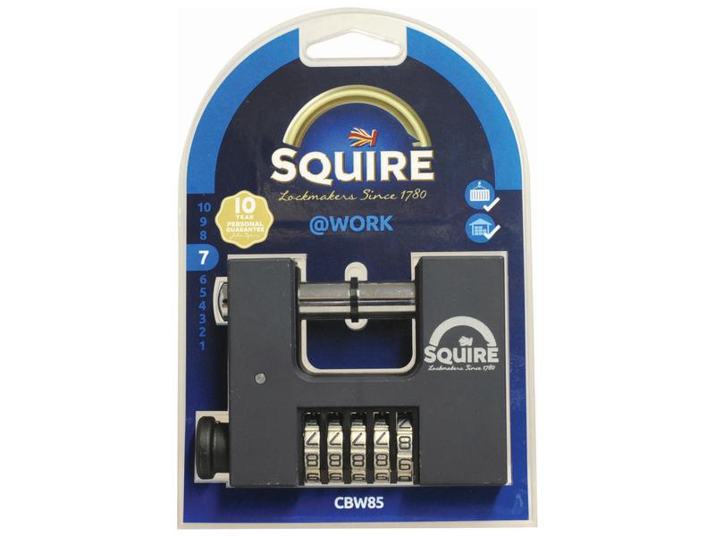 Squire Warehouse Padlock - Brass, Body width: 83mm (Security rating: 7)