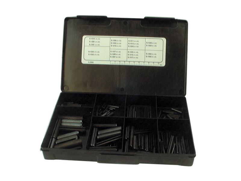 Metric Roll Pins Assortment - Ø3 - 10 x 20 - 50mm, 191 pcs. Handipak.