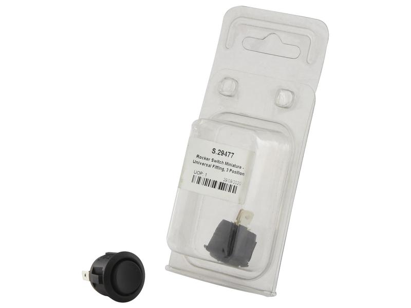 Rocker Switch Miniature - Universal Fitting, 3 Position (On/Off/On)