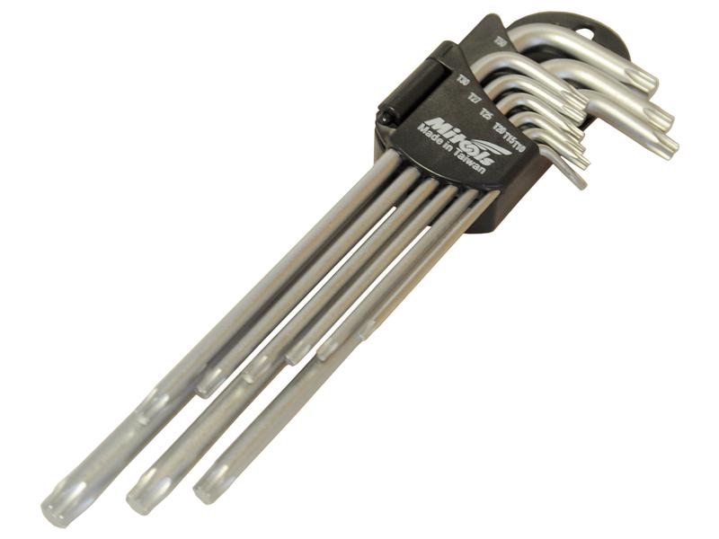 (9 pcs.) Extra Long Torx Key Wrench Set