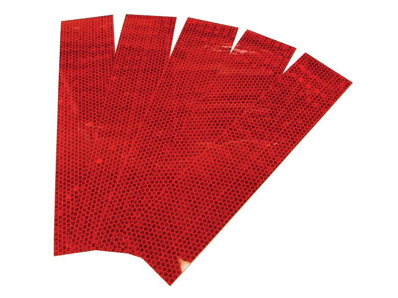 Red Reflector Tape, 2\'\' x 9\'\' (5 pcs.)