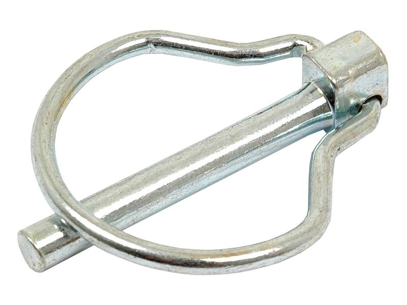 Ringpinne med pæreformet fjærlås, Pinne Ø6mm x 44.5mm