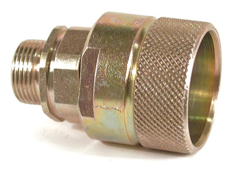 Hydraulic Quick Release Coupling 1/2\'\' Male with lock thread with 1/2\'\'BSP male thread