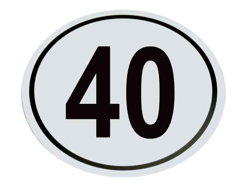 Speed Limit Sign 40Km/h