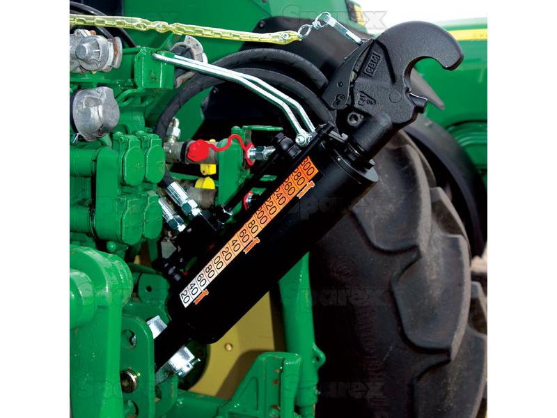 Hydraulic Top Link (Cat.3/3) Knuckle and Q.R CBM Hook, Cylinder Bore 90mm, Min. Length 650mm.