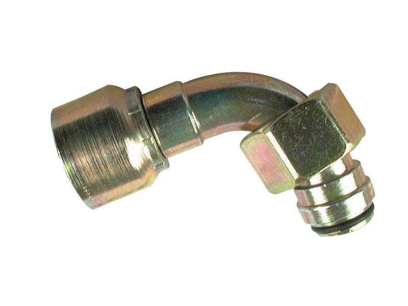 Hydraulic 1-Piece Swage Coupling Parker Hannifin 48 series 1/2\'\' Insert x  M18  90* swept female