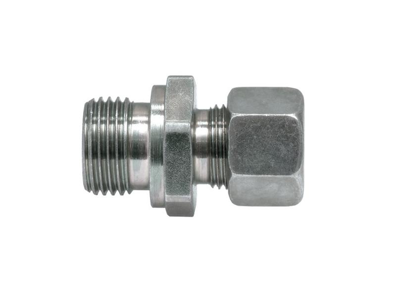 Hydraulic Metal Pipe Male Stud Coupling G.E.V. 6L - M10 x 1.0