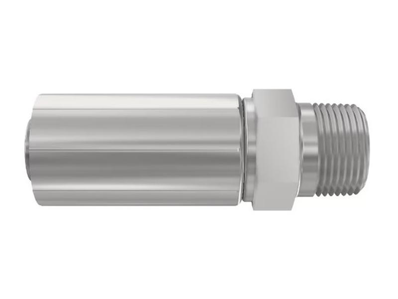 Parker NPTF Perskoppeling 1/4\'\' x 1/8\'\' - 27TPI Man NPT recht Afbeelding 1