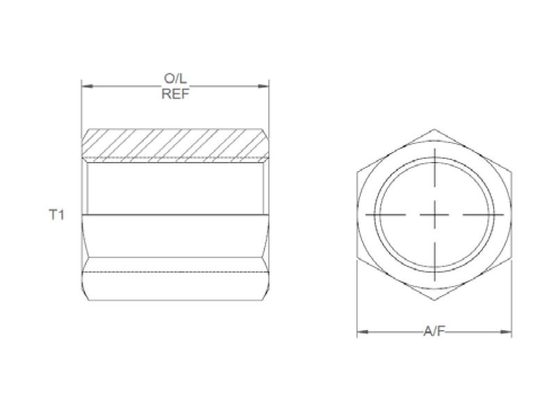 Hydraulic Adaptor 1/2'' BSP Fixed Female