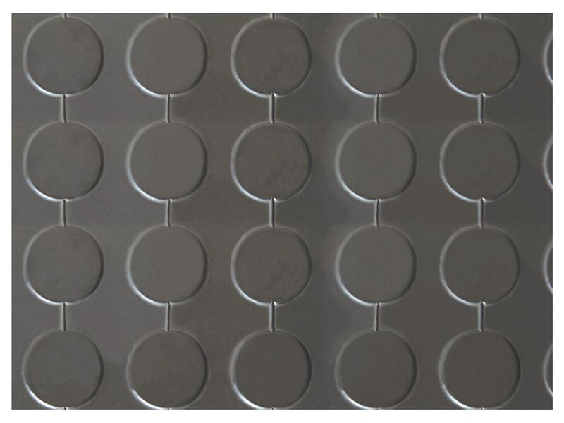 Matte Feinriefen (Grau) 1200 x 1000 x 4mm