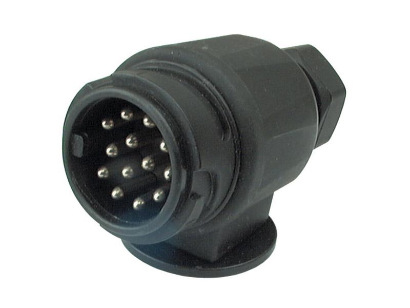 13 Pin Trailer Plug - Male Fitted with Screw Connectors Plastic