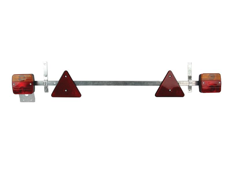 Telescopic Lighting Bar (Halogen), 0.9 - 1.6m, Function: 4, Brake / Tail / Indicator / Number Plate, 12V
