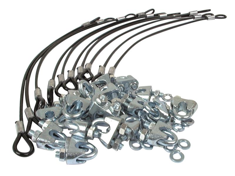 Swath turner clamp,  Suitable for 8mm tines,  () - S.3845