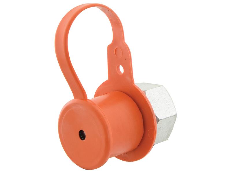 Sparex Dust Cap Orange PVC Fits 3/8\'\' Male