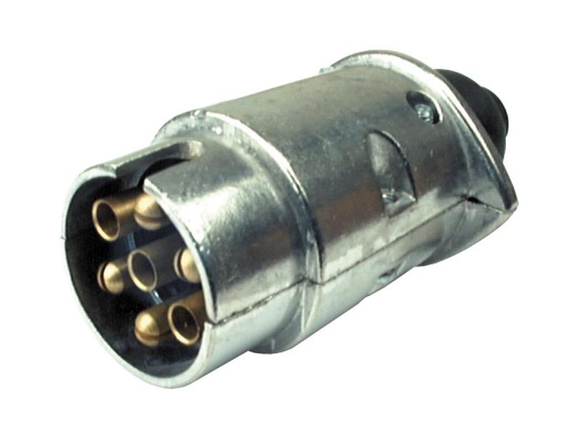 7 Pin Trailer Plug (Aluminium), Male 12V